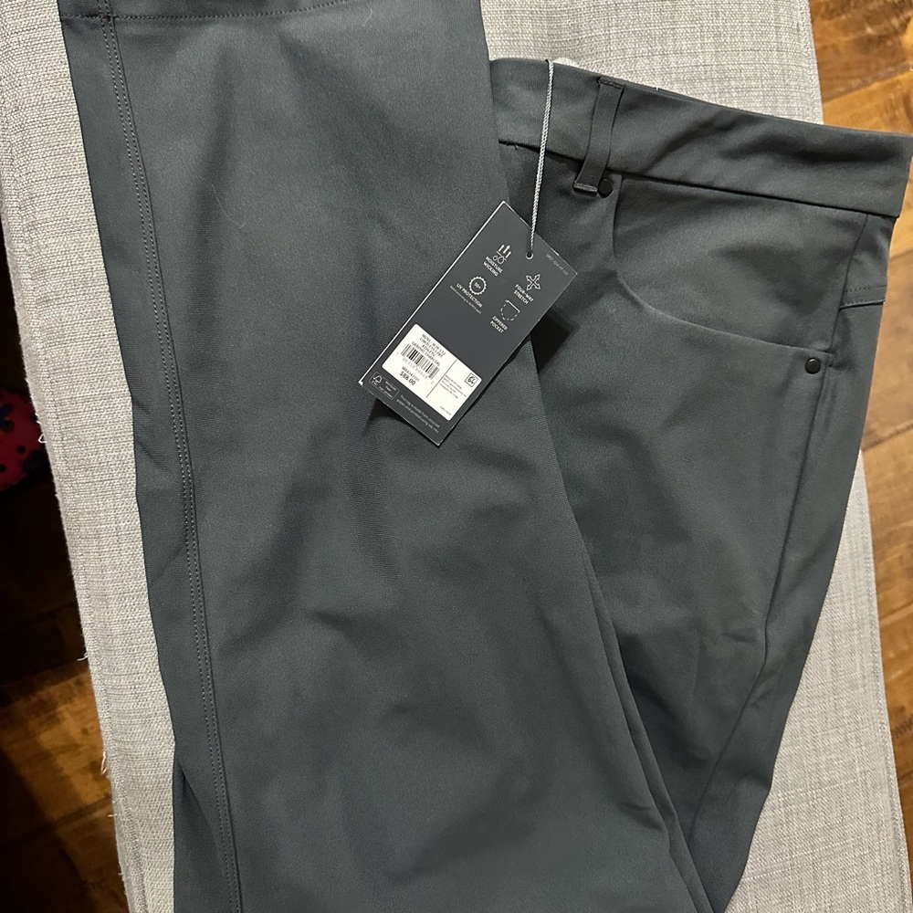 Elegant Charcoal Men's Dress Pants